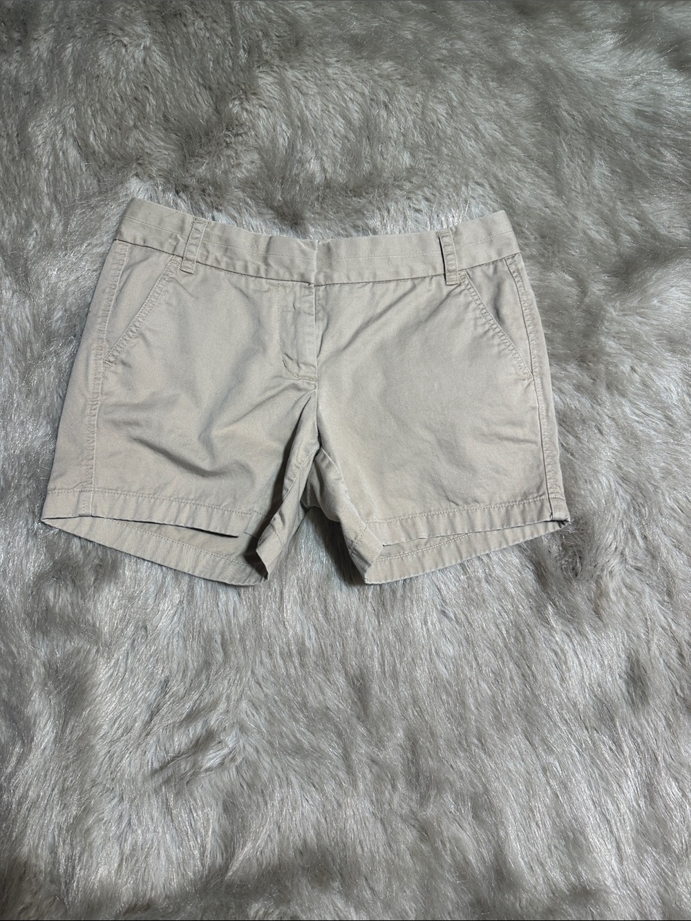 J. Crew Women's Light Beige Chino Bermuda Shorts